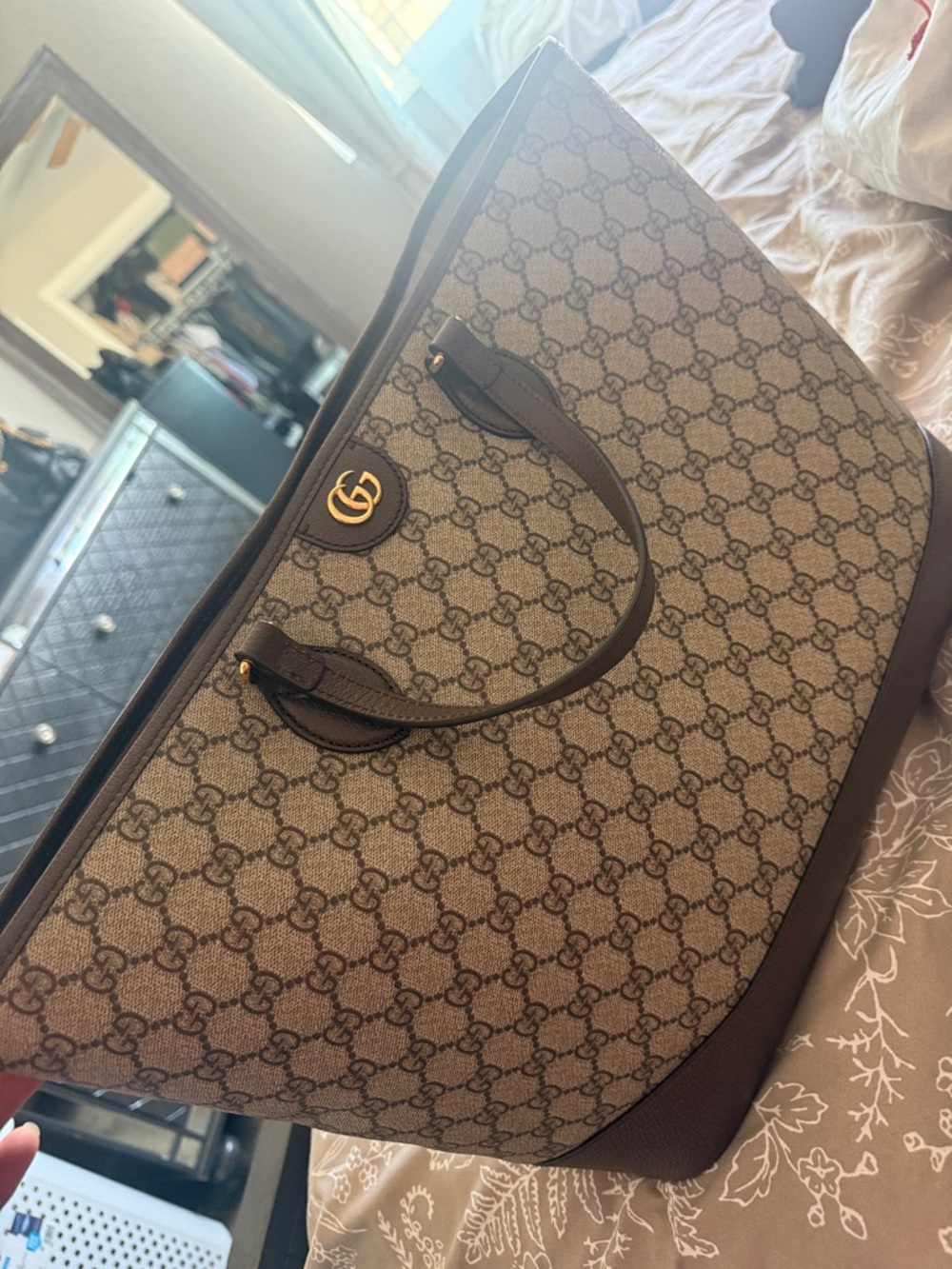 Gucci Brown and Cream Tote Bag - Picture 12 of 15